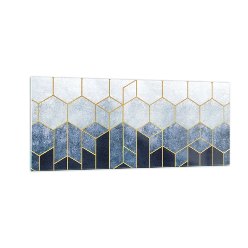 Billede på glas - Komposition i synkoperet rytme - 100x40 cm