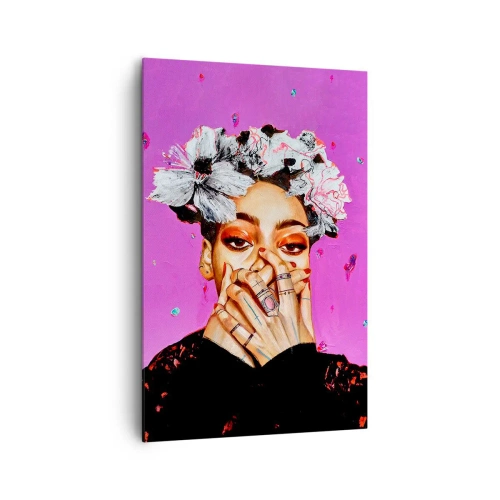 Lærredstryk - Billede på lærred - En smule skør - 80x120 cm