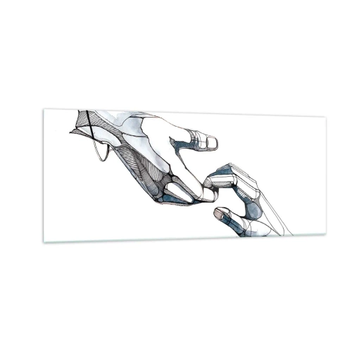 Billede på glas - En god gestus - 100x40 cm