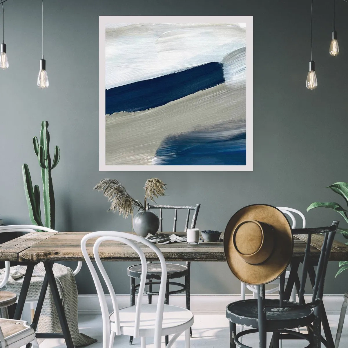 Plakat - Møde med det hvide - 40x40 cm