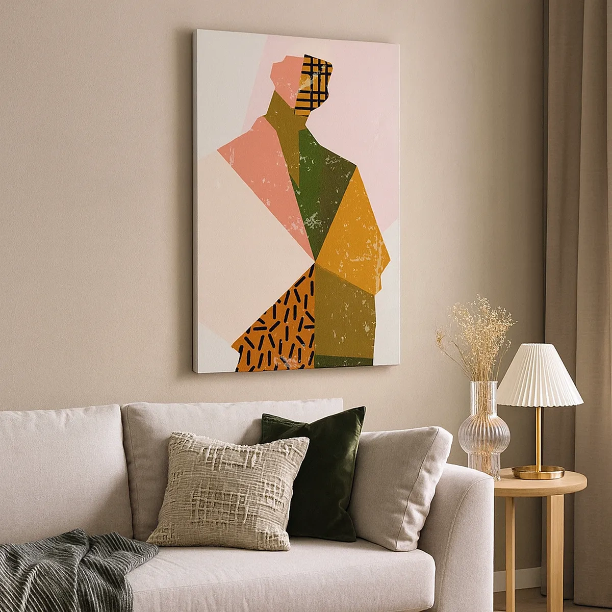 Lærredstryk - Billede på lærred - Mennesket - et komplekst væsen - 50x70 cm