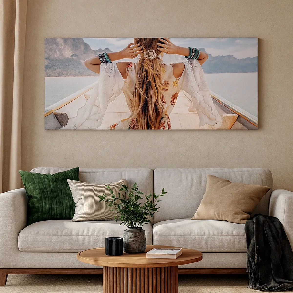 Lærredstryk - Billede på lærred - På vej mod lykken - 30x30 cm