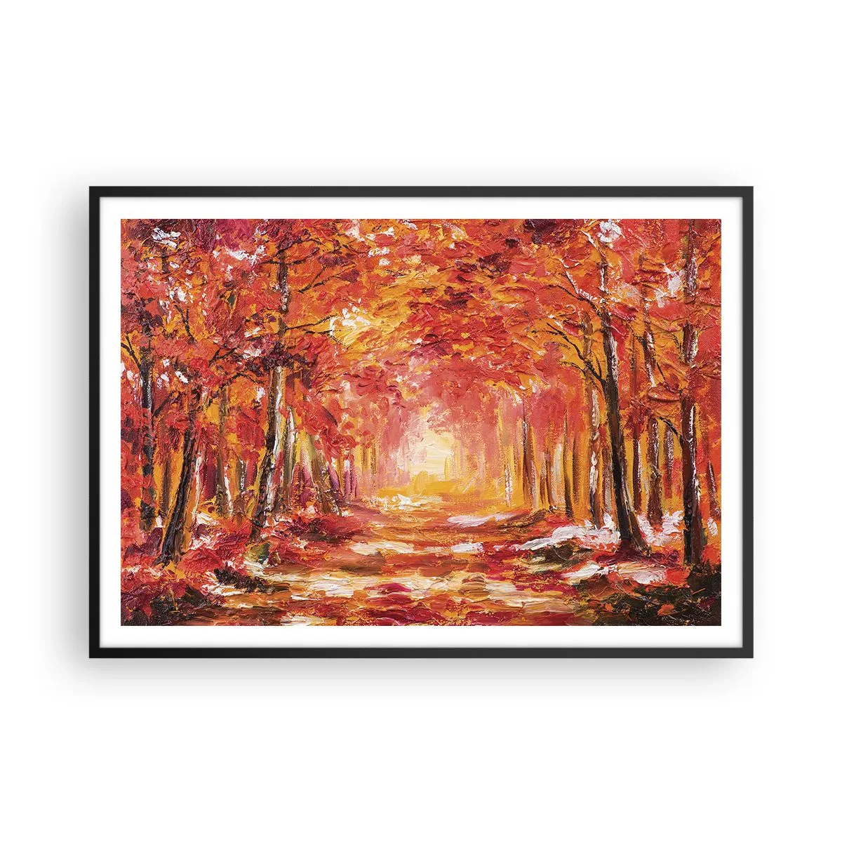 Plakat i sort ramme - Kobberskov - 100x70 cm
