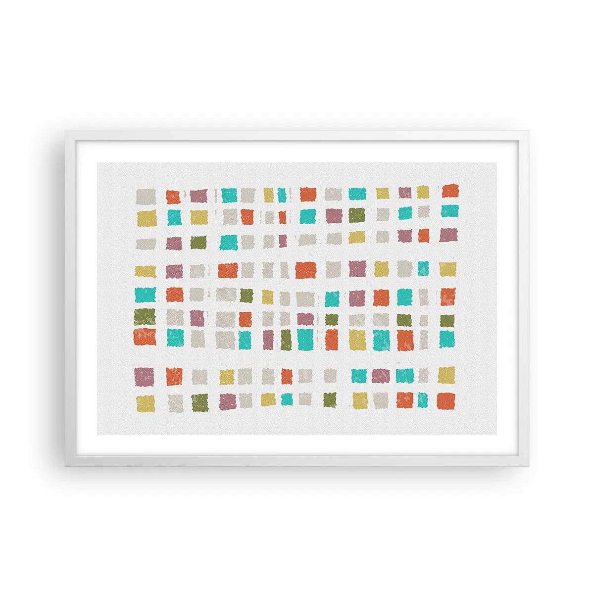 Plakat i hvid ramme - Ukendt leg - 70x50 cm