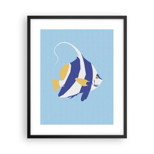 Plakat i sort ramme - Savner tropisk vand - 40x50 cm