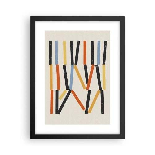 Plakat i sort ramme - Vandret komposition - 30x40 cm