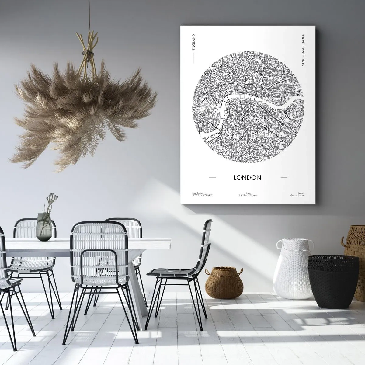 Lærredstryk - Billede på lærred - Londons anatomi - 55x100 cm