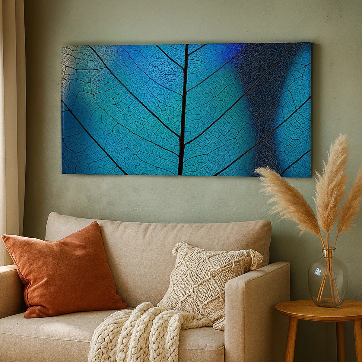 Lærredstryk - Billede på lærred - Indviklet konstruktion - 30x30 cm