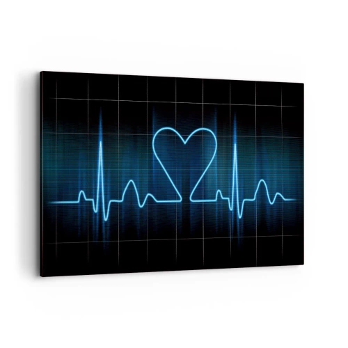Lærredstryk - Billede på lærred - I hjertets rytme - 120x80 cm