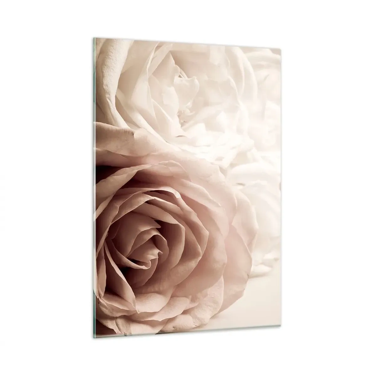 Billede på glas - I rosens hjerte - 50x70 cm