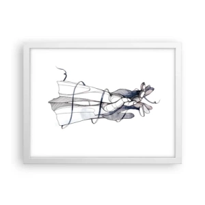 Plakat i hvid ramme - En undersøgelse af berøring - 40x30 cm