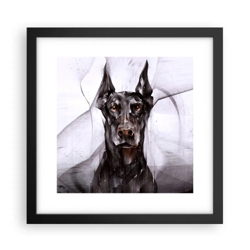 Plakat i sort ramme - Nobelt født - 30x30 cm