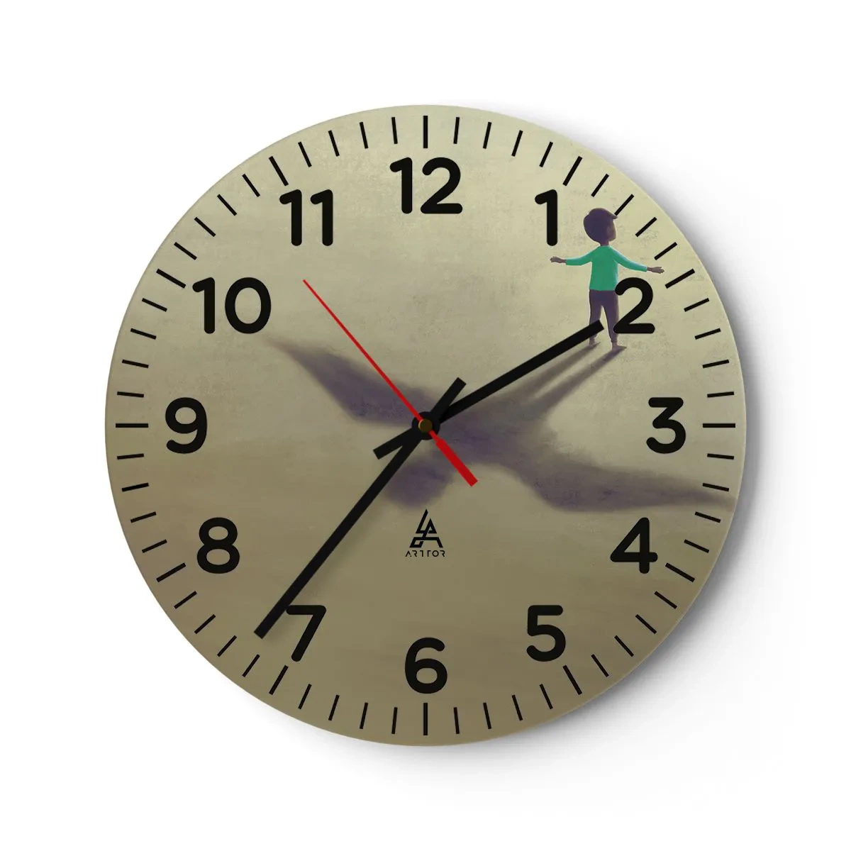 Vægur, Uret - Fremtidens helt - 30x30 cm