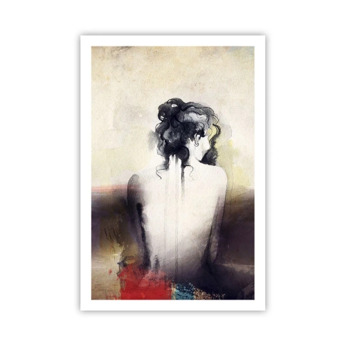 Plakat - Glatte linjer, ovale former - 61x91 cm