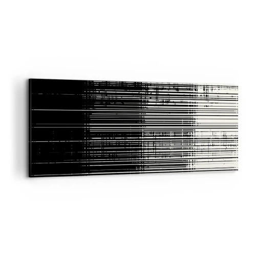 Lærredstryk - Billede på lærred - Bølger og vibrationer - 100x40 cm