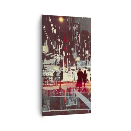 Lærredstryk - Billede på lærred - En storbyoverfart - 65x120 cm