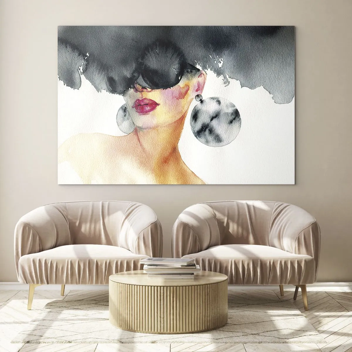 Billede på glas - Hemmeligheden bag elegance - 100x70 cm