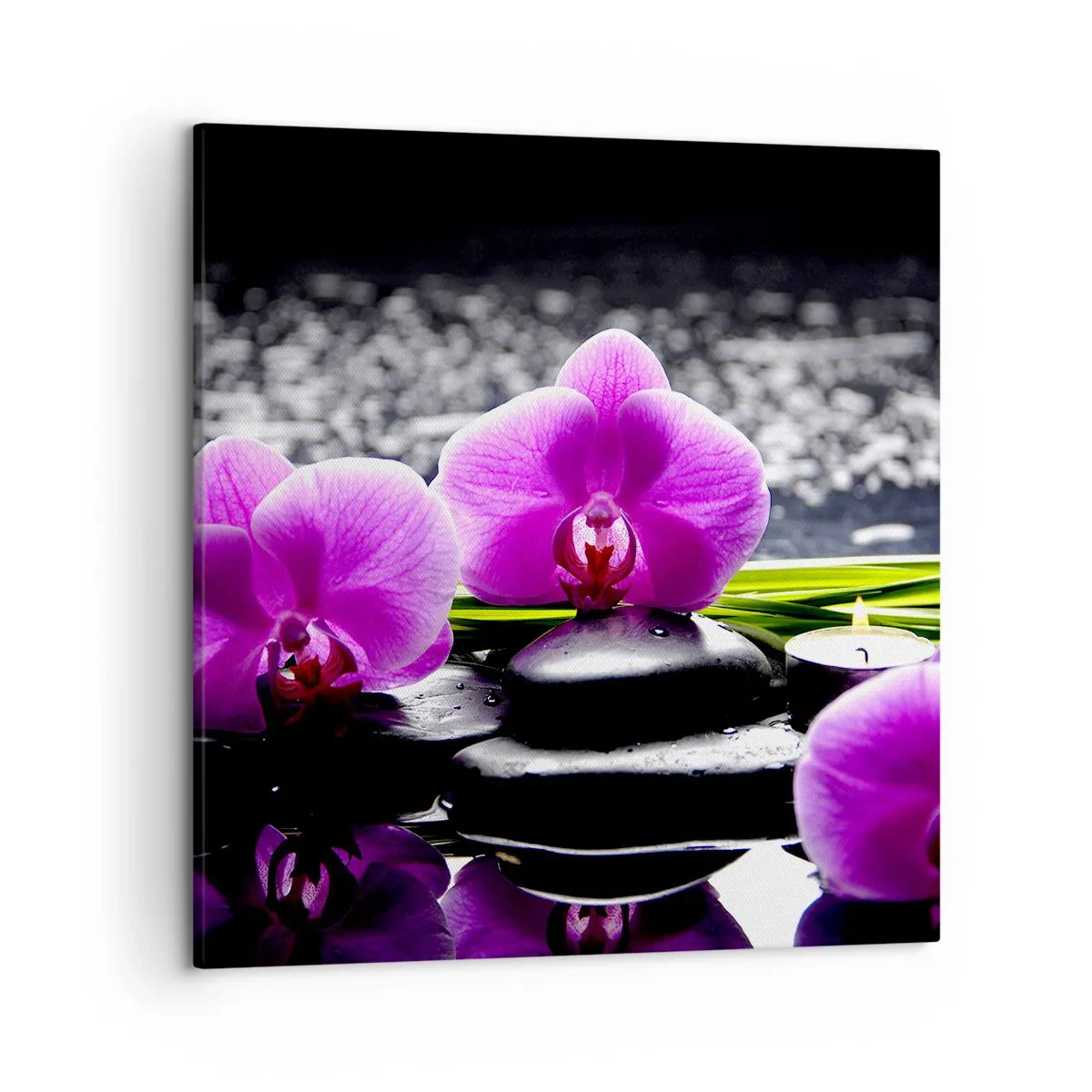 Lærredstryk - Billede på lærred - Drukne i fred og ro - 50x50 cm