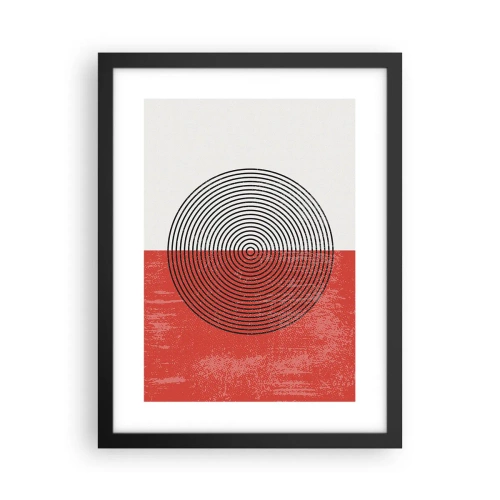 Plakat i sort ramme - Lige til sagen - 30x40 cm