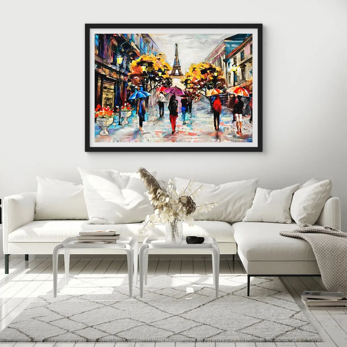 Plakat i sort ramme - Særligt smuk om efteråret - 50x40 cm