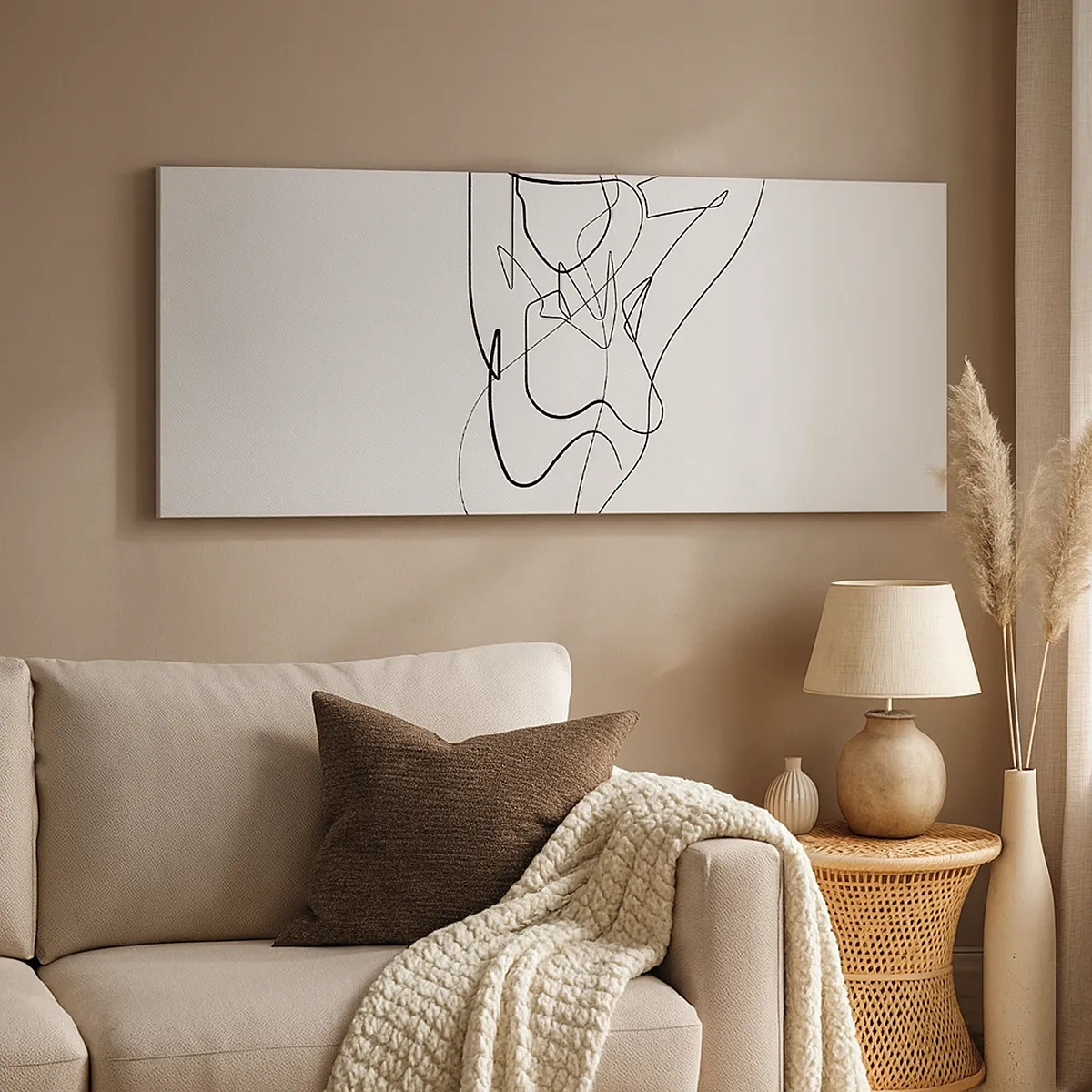 Lærredstryk - Billede på lærred - Virkelig, hvad er du for en person... - 30x30 cm