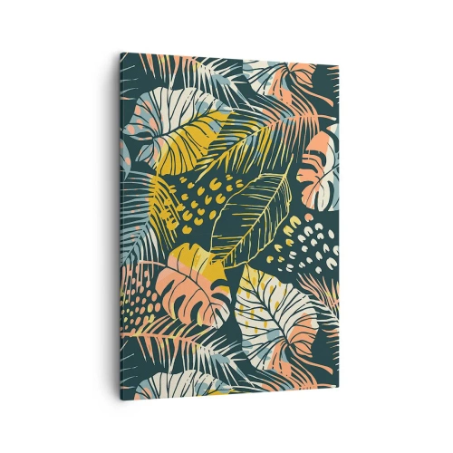 Lærredstryk - Billede på lærred - Løvrig fantasi - 50x70 cm