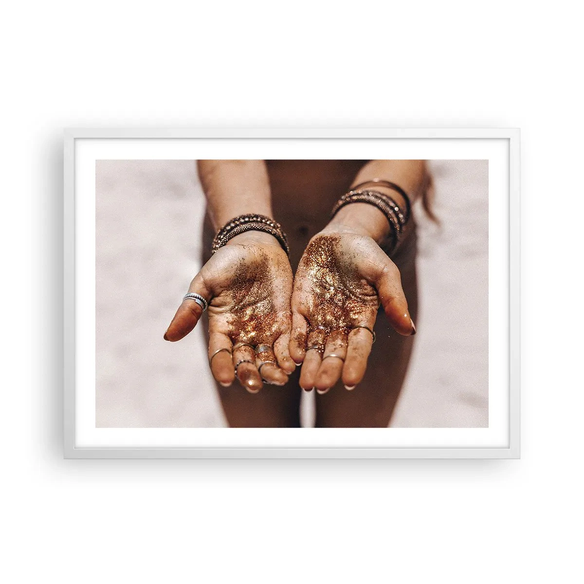 Plakat i hvid ramme - En gave til dig - 70x50 cm
