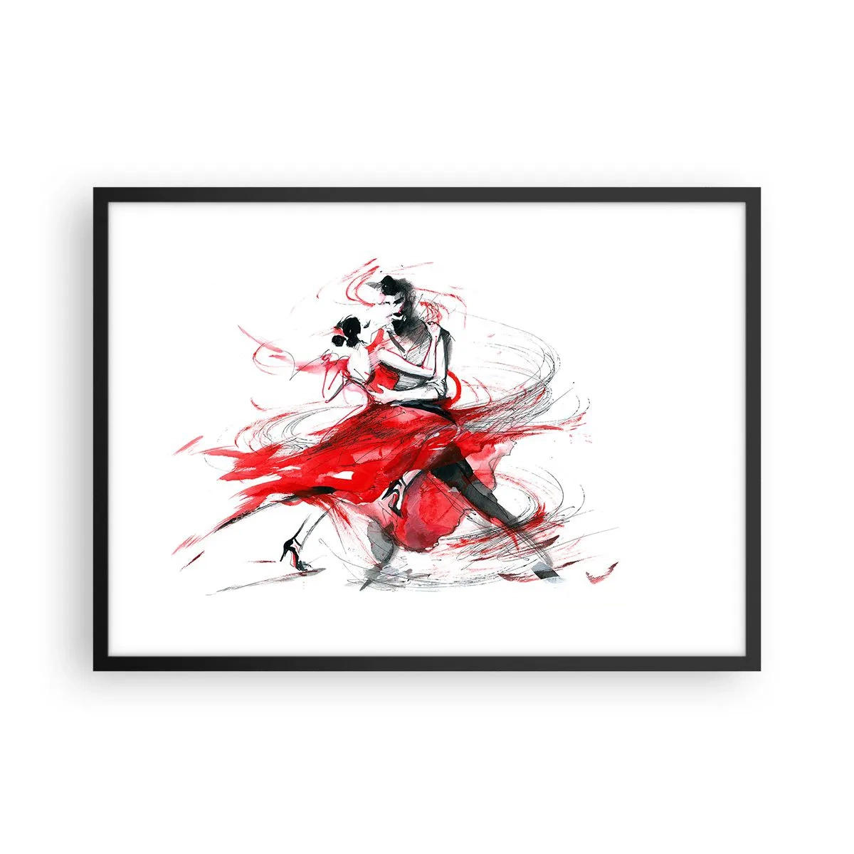 Plakat i sort ramme - Tango - passionens rytme - 70x50 cm