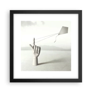 Plakat i sort ramme - Styrkeprøve - 30x30 cm