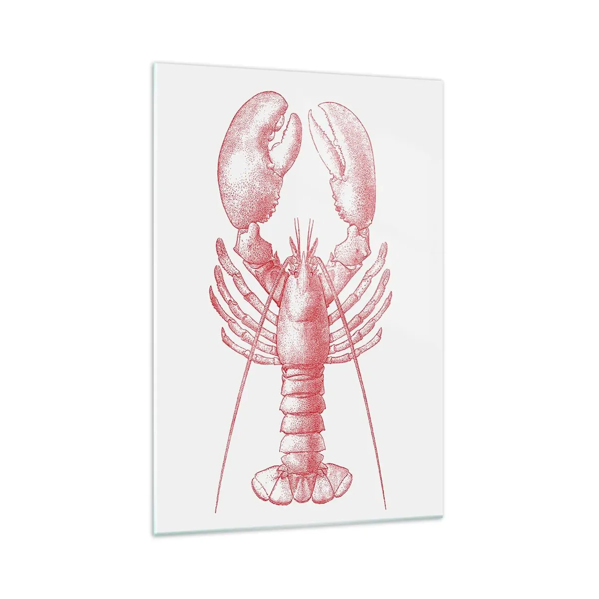 Billede på glas - Hummer, der er Homer værdig - 70x100 cm