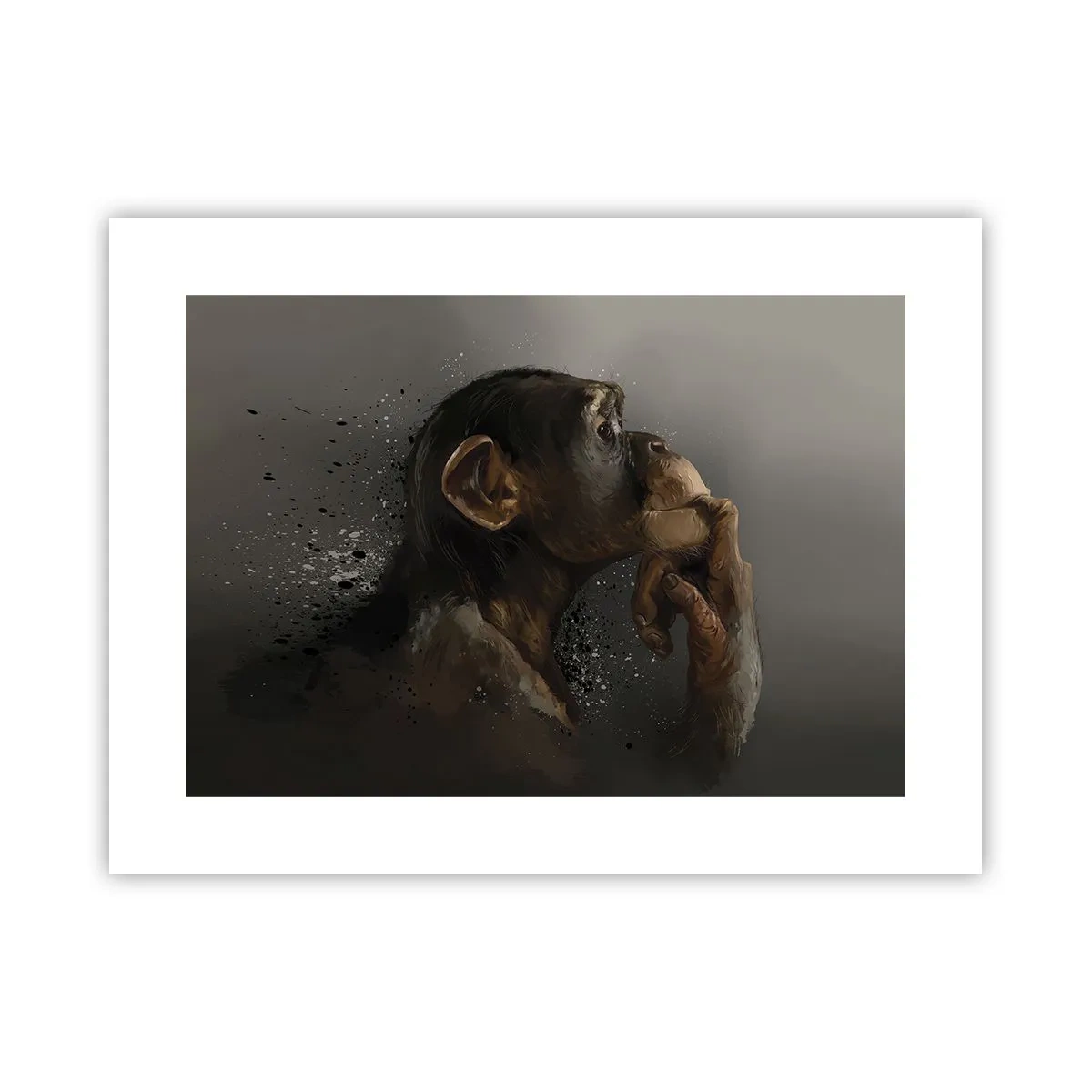 Plakat - Helt sikkert en tænker - 40x30 cm