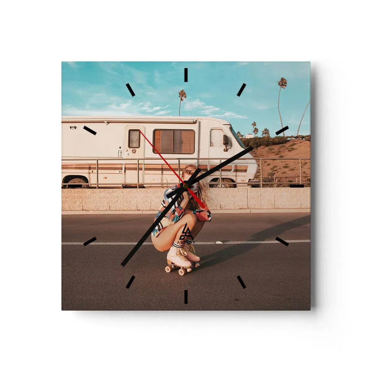 Vægur, Uret - Smil, tak! - 40x40 cm