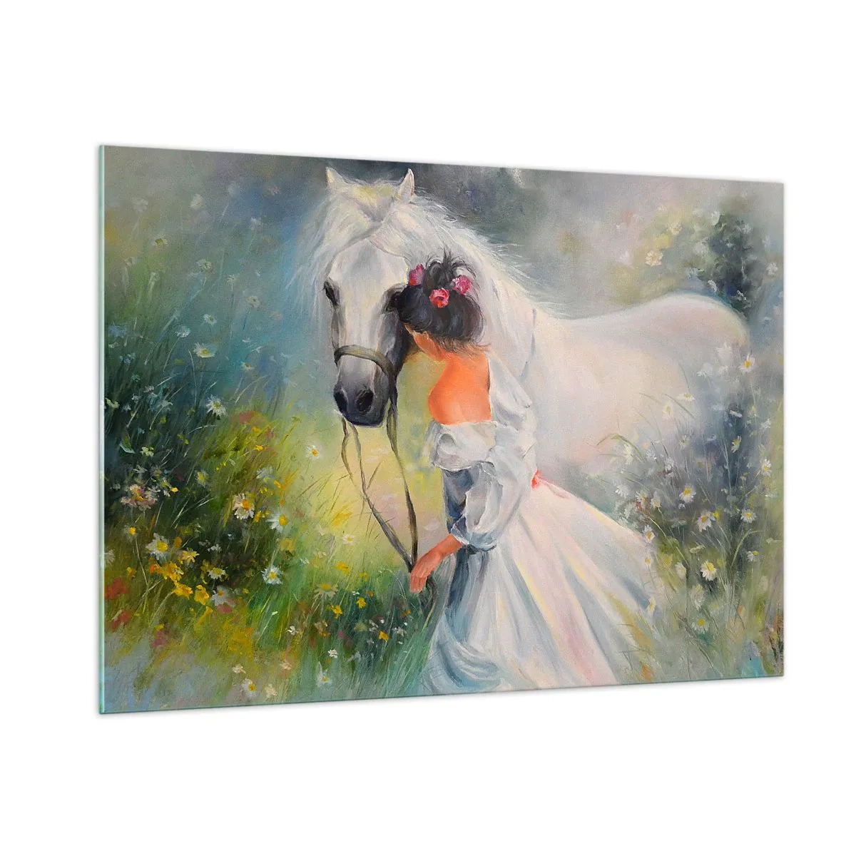 Billede på glas - Som fra en smuk drøm - 100x70 cm