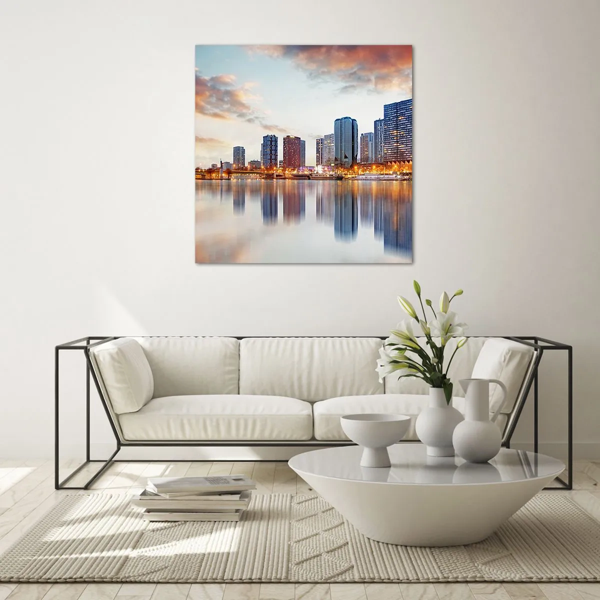 Billede på glas - Den monumentale ro i Paris - 30x30 cm