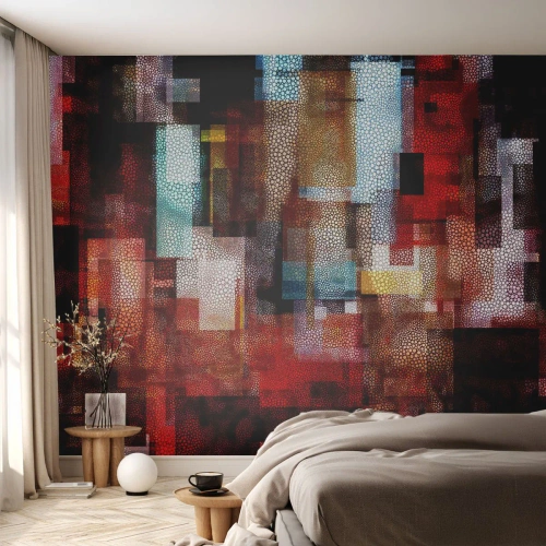 Fototapet Premium Sand - Forvirring med forvirring - Abstraktion, Stykke, Maleri - 100x70 cm