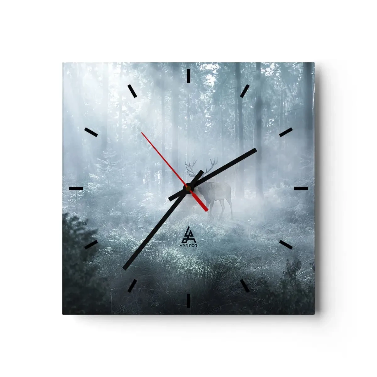 Vægur, Uret - Morgenvandring rundt på godset - 30x30 cm