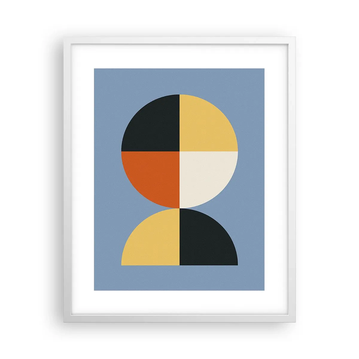 Plakat i hvid ramme - Se og tæl - 40x50 cm