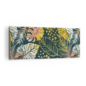 Lærredstryk - Billede på lærred - Løvrig fantasi - 100x40 cm