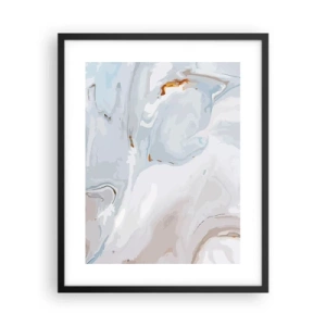 Plakat i sort ramme - Hvid opløftet - 40x50 cm