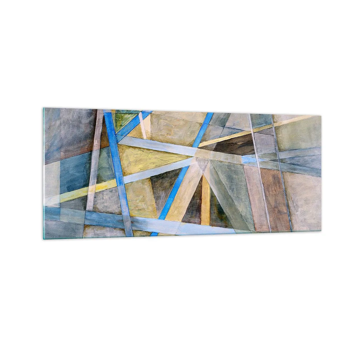 Billede på glas - Lige eller skråt? - 100x40 cm