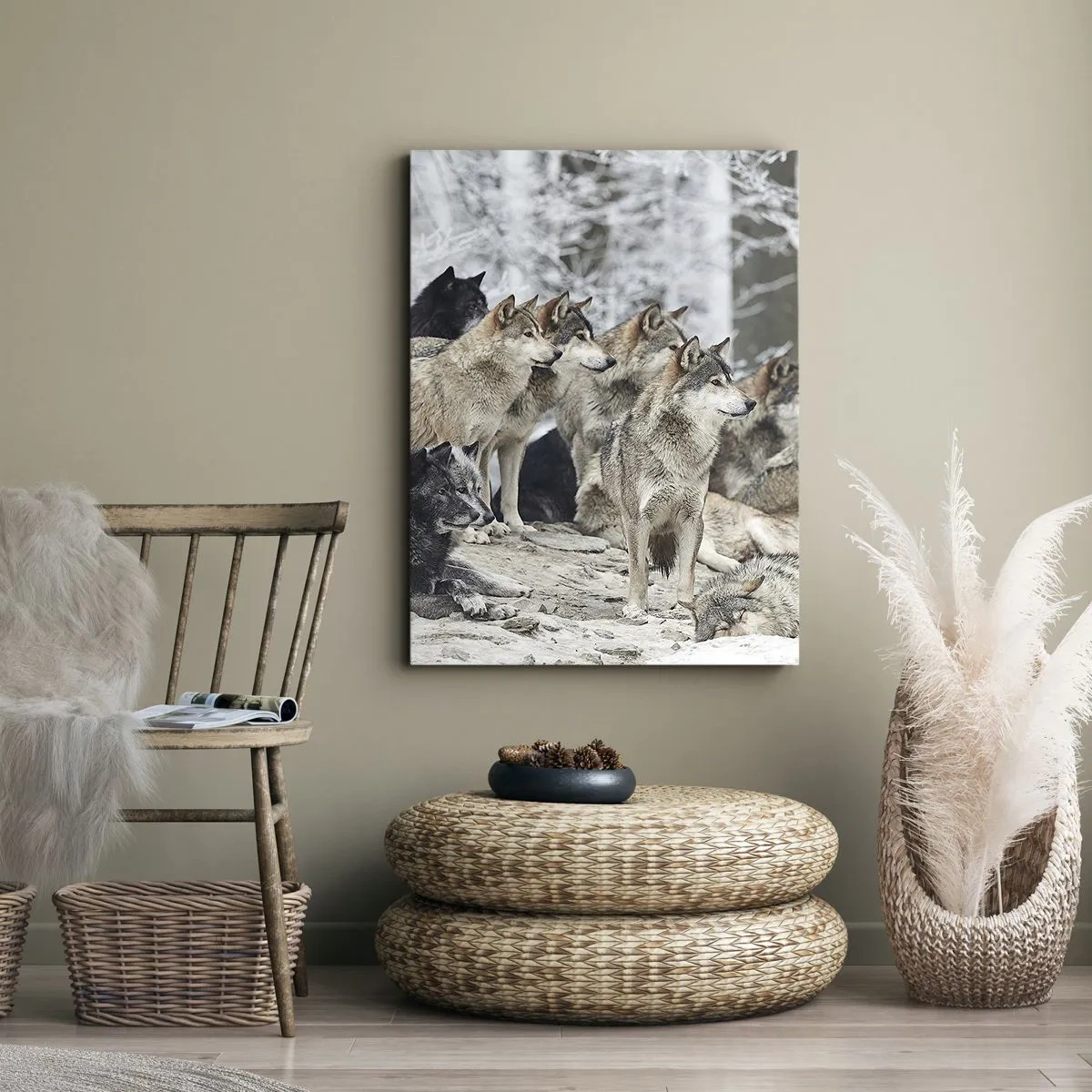 Lærredstryk - Billede på lærred - Familie og venner - 80x120 cm