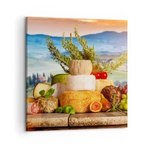 Lærredstryk - Billede på lærred - Italiensk livsglæde - 60x60 cm