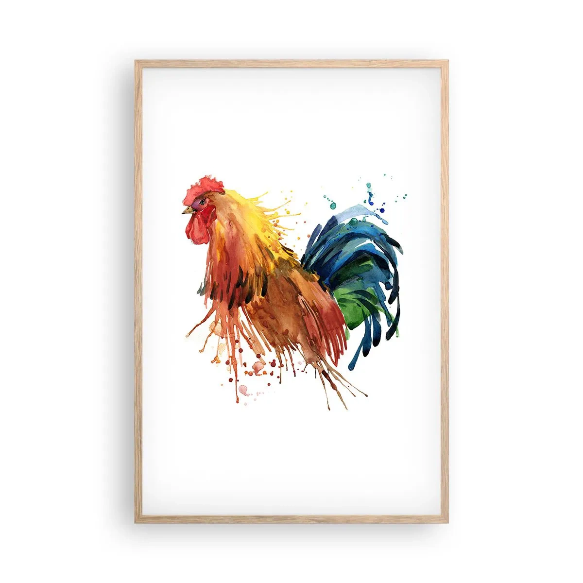 Plakat i ramme af lyst egetræ - Kongelig kappe, kongelig stolthed - 61x91 cm