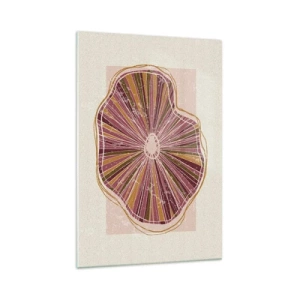 Billede på glas - Strålende abstraktion - 70x100 cm