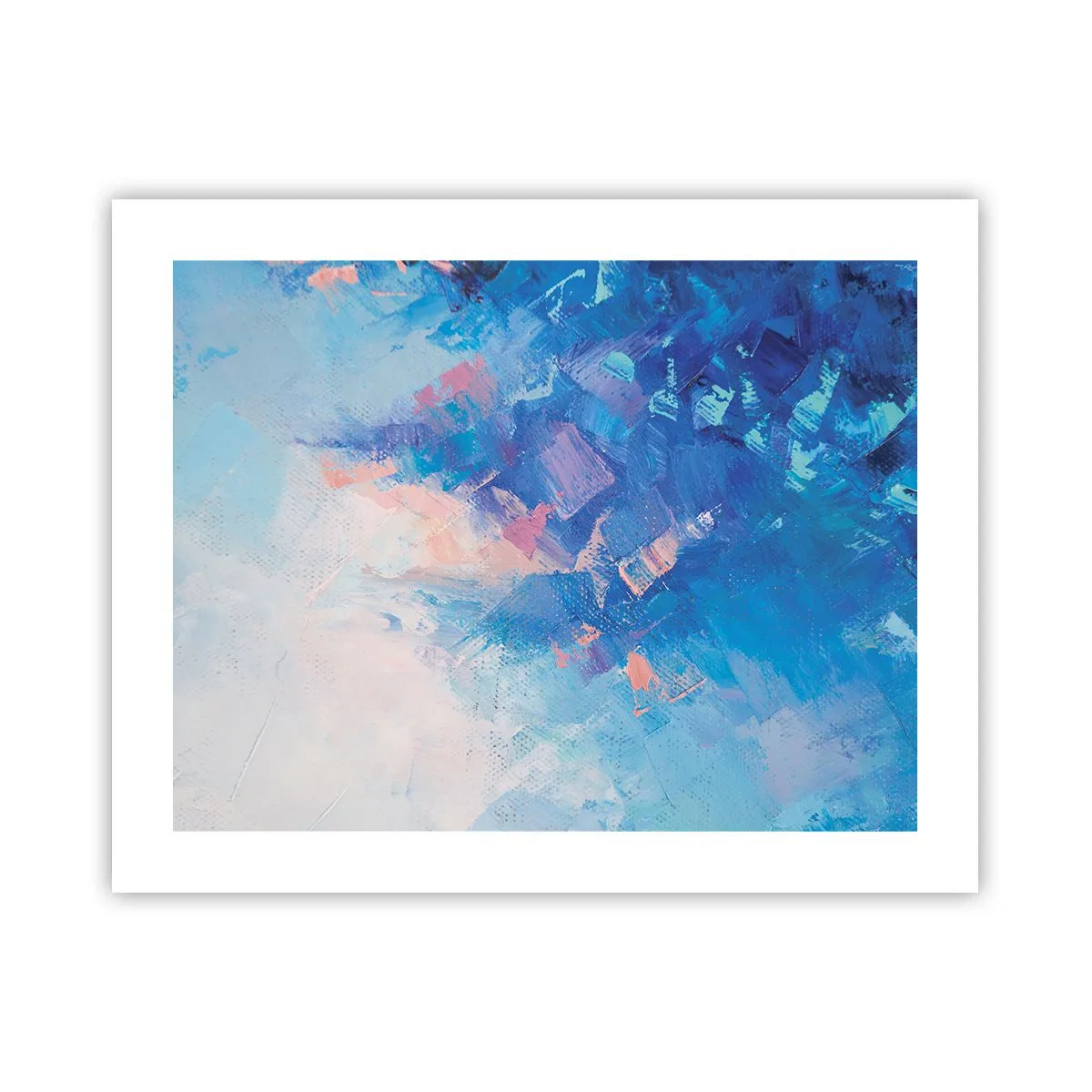 Plakat - Vinter abstraktion - 50x40 cm