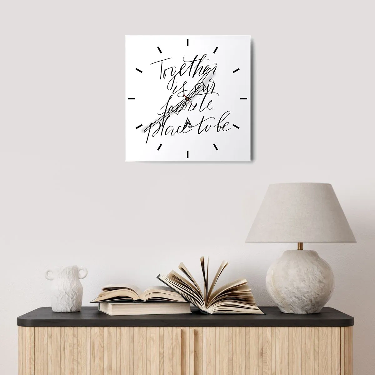 Vægur, Uret - Føler du det også? - 30x30 cm