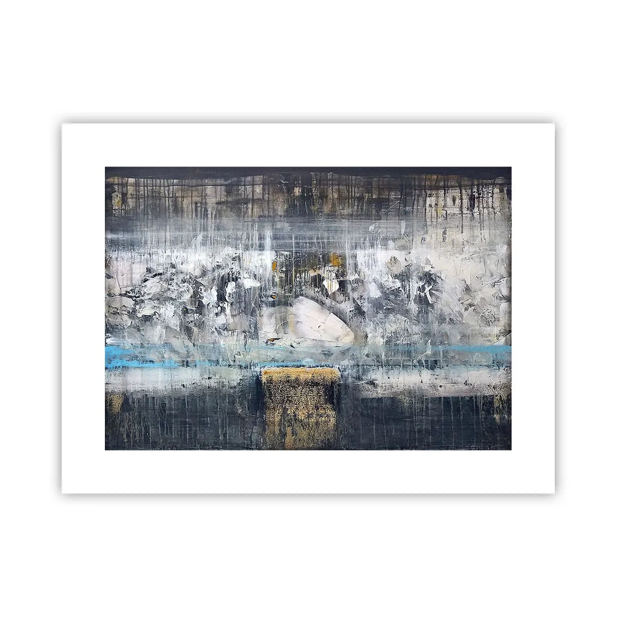 Plakat - Som på is, som på fortovet - 40x30 cm