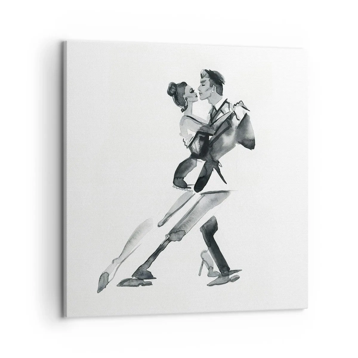 Lærredstryk - Billede på lærred - I én rytme - 50x50 cm