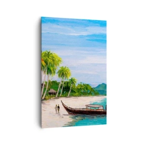 Lærredstryk - Billede på lærred - En eksotisk drøm - 80x120 cm