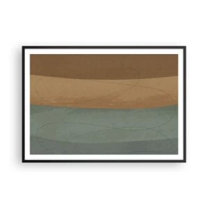 Plakat i sort ramme - Vandret sammensætning - 100x70 cm